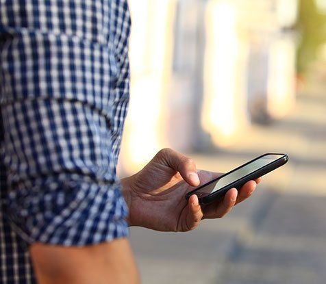 Person Holding a Phone